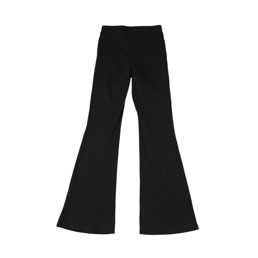 H&M leggings 11-12 years black ribbed texture flared leg elasticated waist band