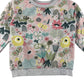 Nutmeg Sweater Age 6 Grey Graphic Floral Print Pattern