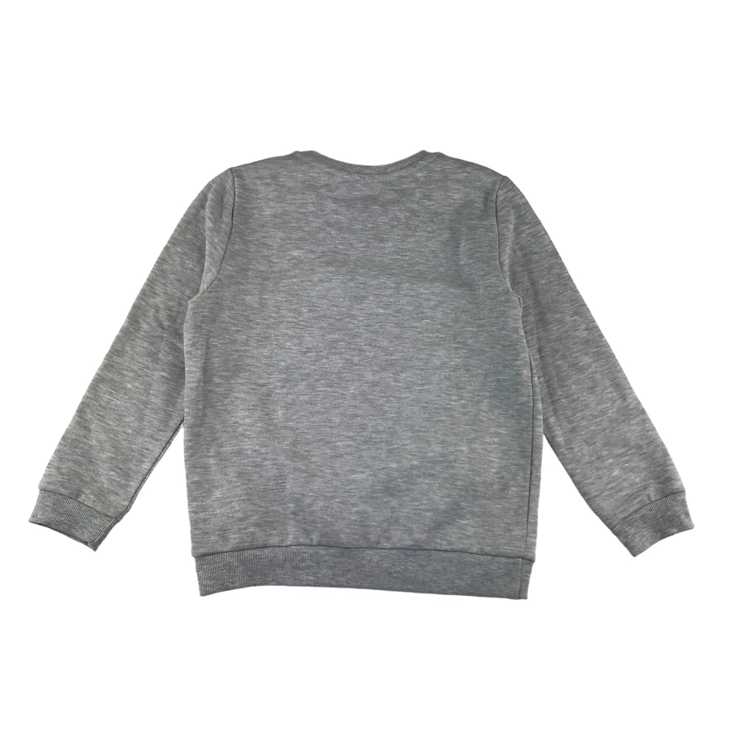 Primark Sweater Age 7 Light Grey Plain Long Sleeve