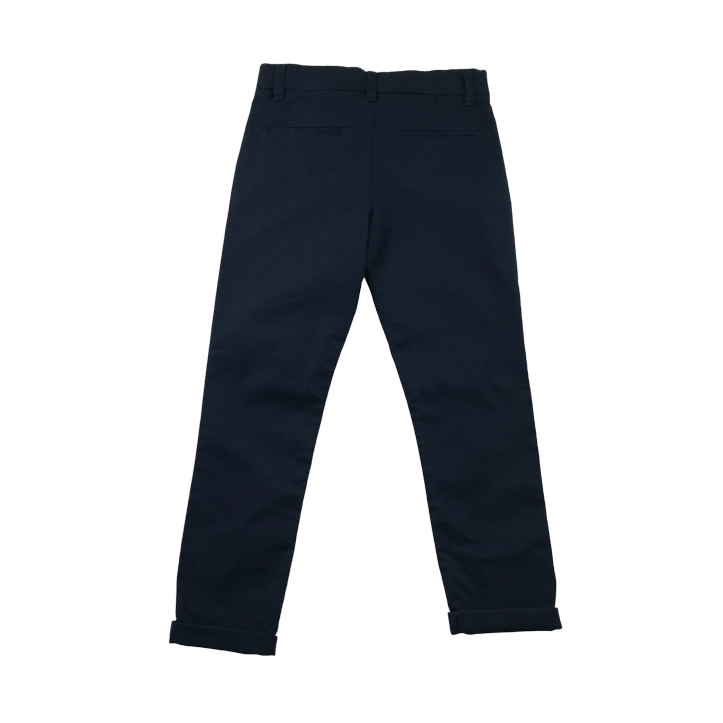 M&S Trousers 5-6 Years Navy Chino Style Adjustable Waist