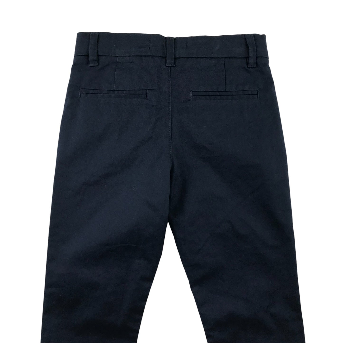 M&S Trousers 5-6 Years Navy Chino Style Adjustable Waist