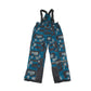 Topolino Salopettes 6-7 years blue and black circle pattern design print