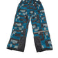 Topolino Salopettes 6-7 years blue and black circle pattern design print