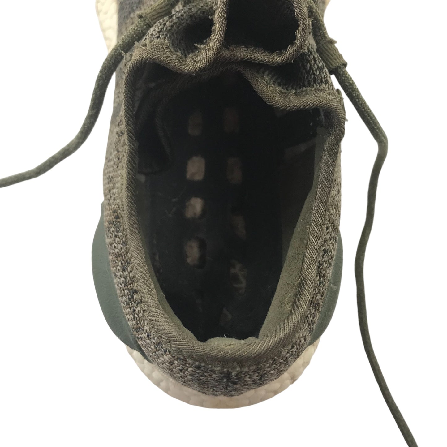Adidas Trainers Shoe Size 9.5 Khaki white Mid sole and Brown outer sole