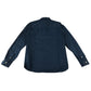 H&M shirt 11-12 years navy with white polka dots button up cotton