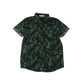 H&M Shirt Age 7-8 Green Leafy Print Pattern Cotton