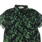 H&M Shirt Age 7-8 Green Leafy Print Pattern Cotton