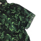 H&M Shirt Age 7-8 Green Leafy Print Pattern Cotton