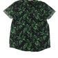 H&M Shirt Age 7-8 Green Leafy Print Pattern Cotton