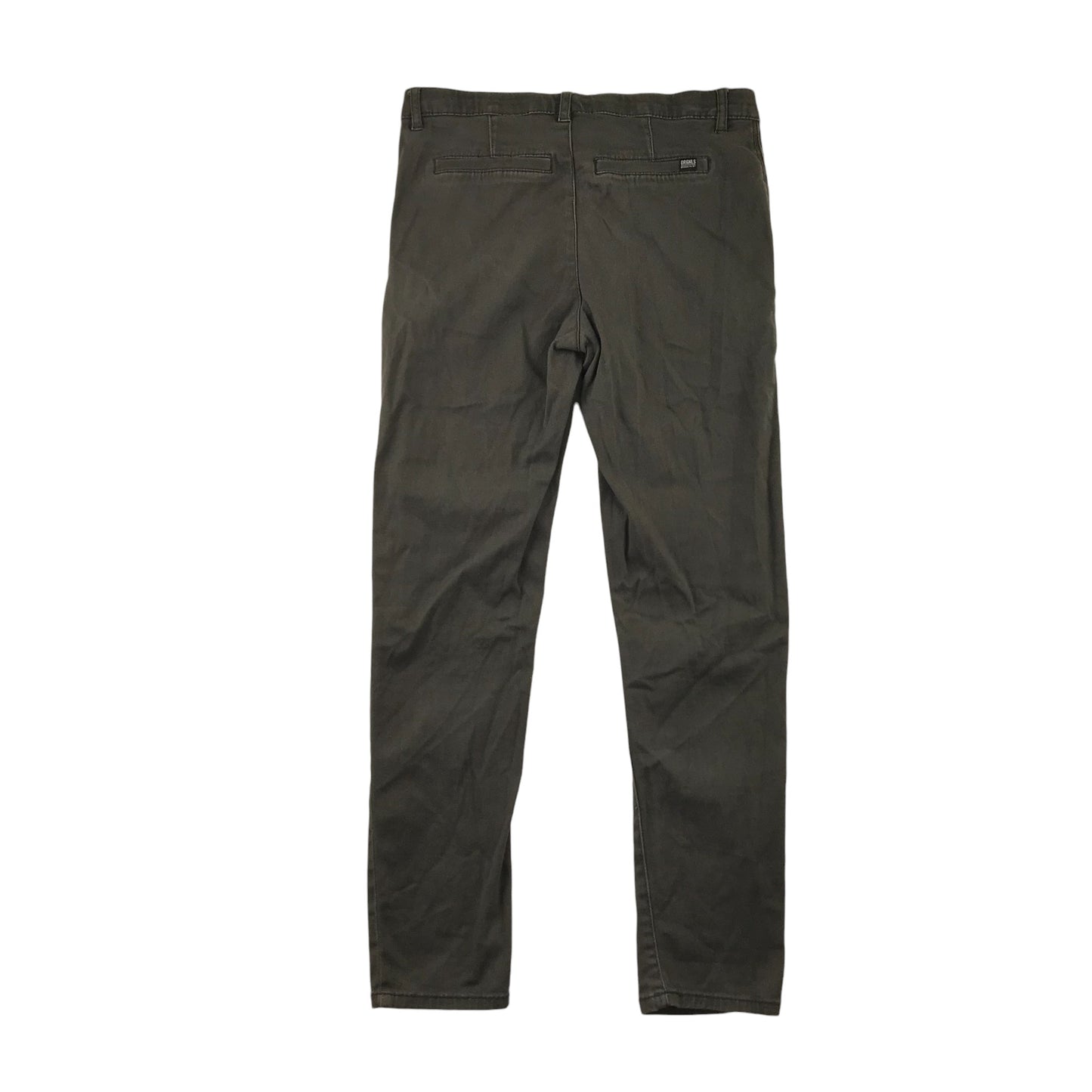 H&M Trousers 11-12 Years Grey Chino Style Slim Fit