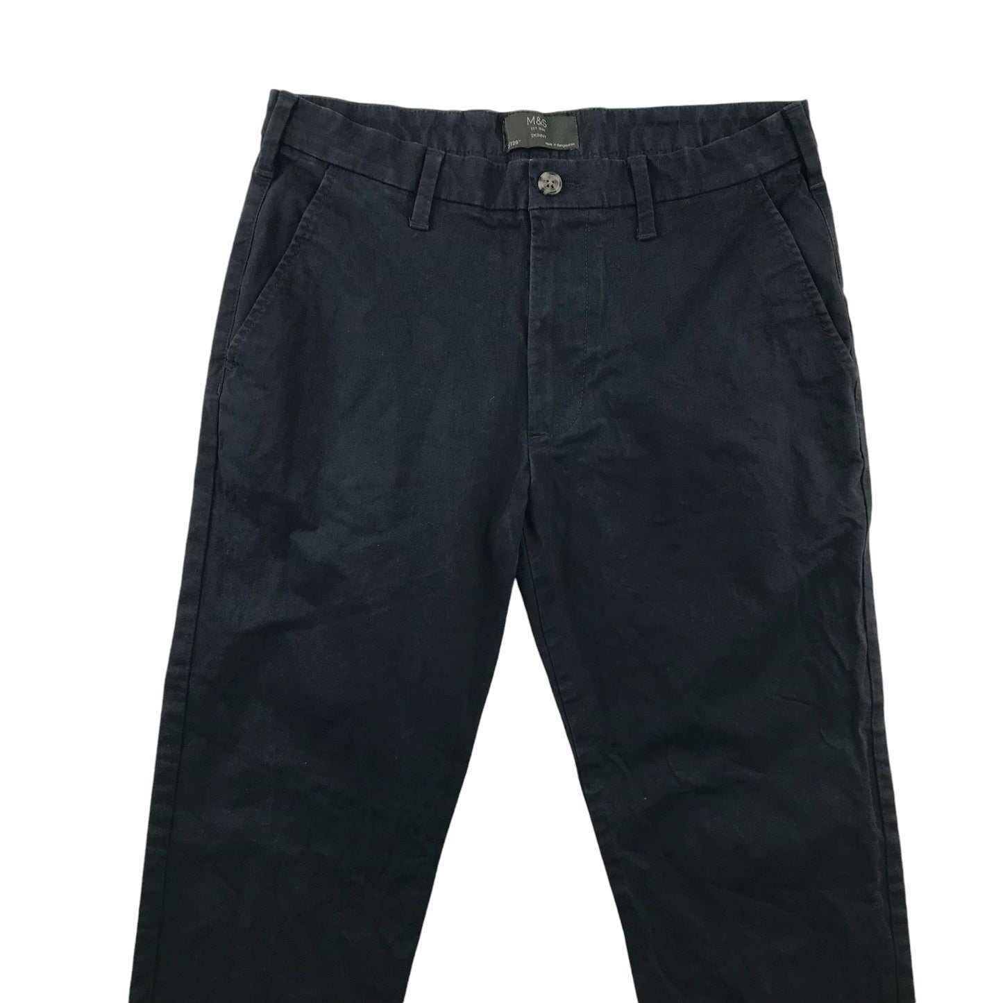 M&S Trouser W30 L29 Navy Chino Style