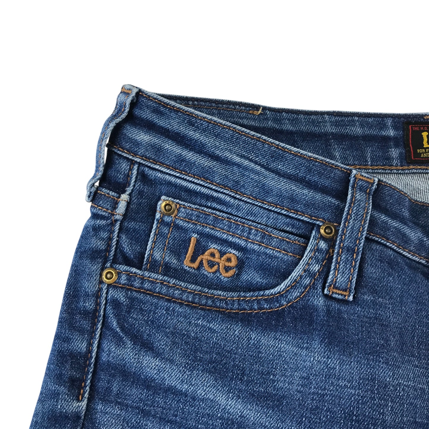 Lee jeans adult W27 L33 blue denim button and zipper fastening