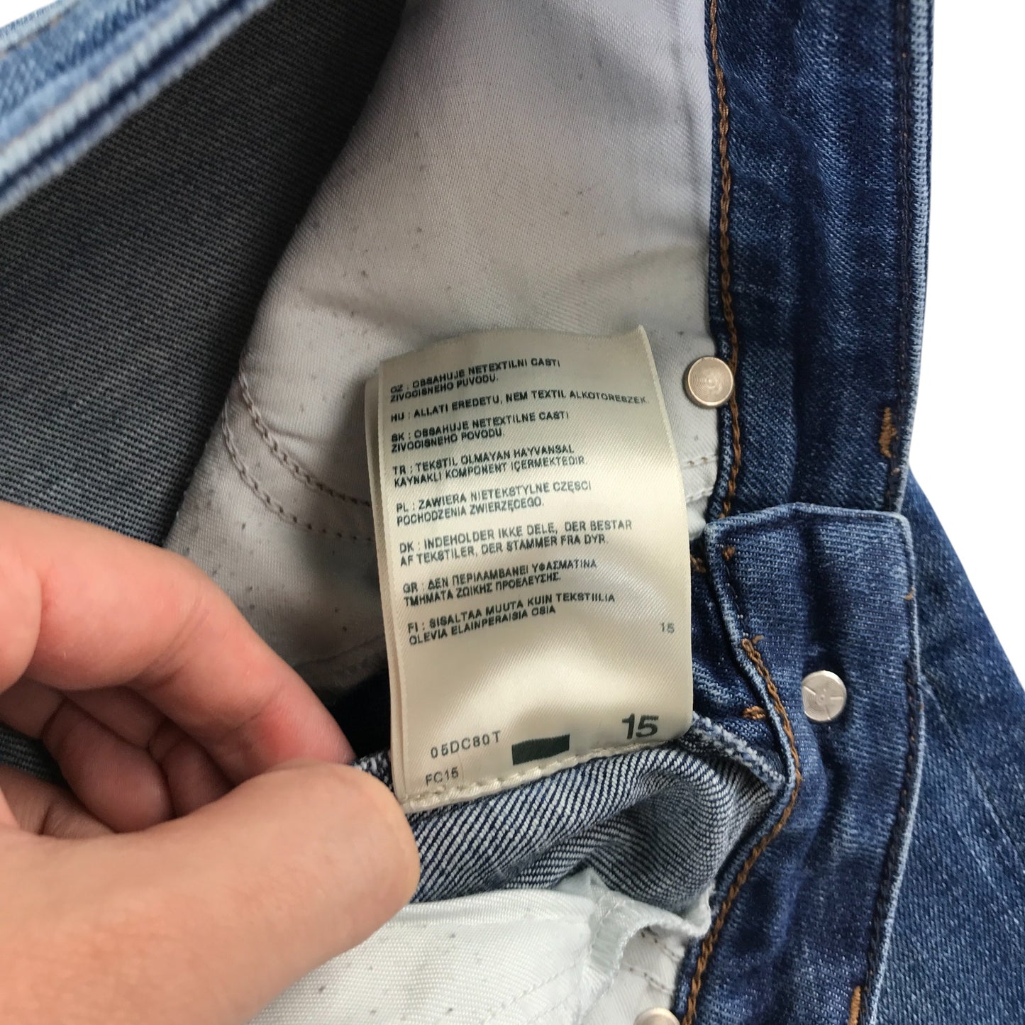 Lee jeans adult W27 L33 blue denim button and zipper fastening