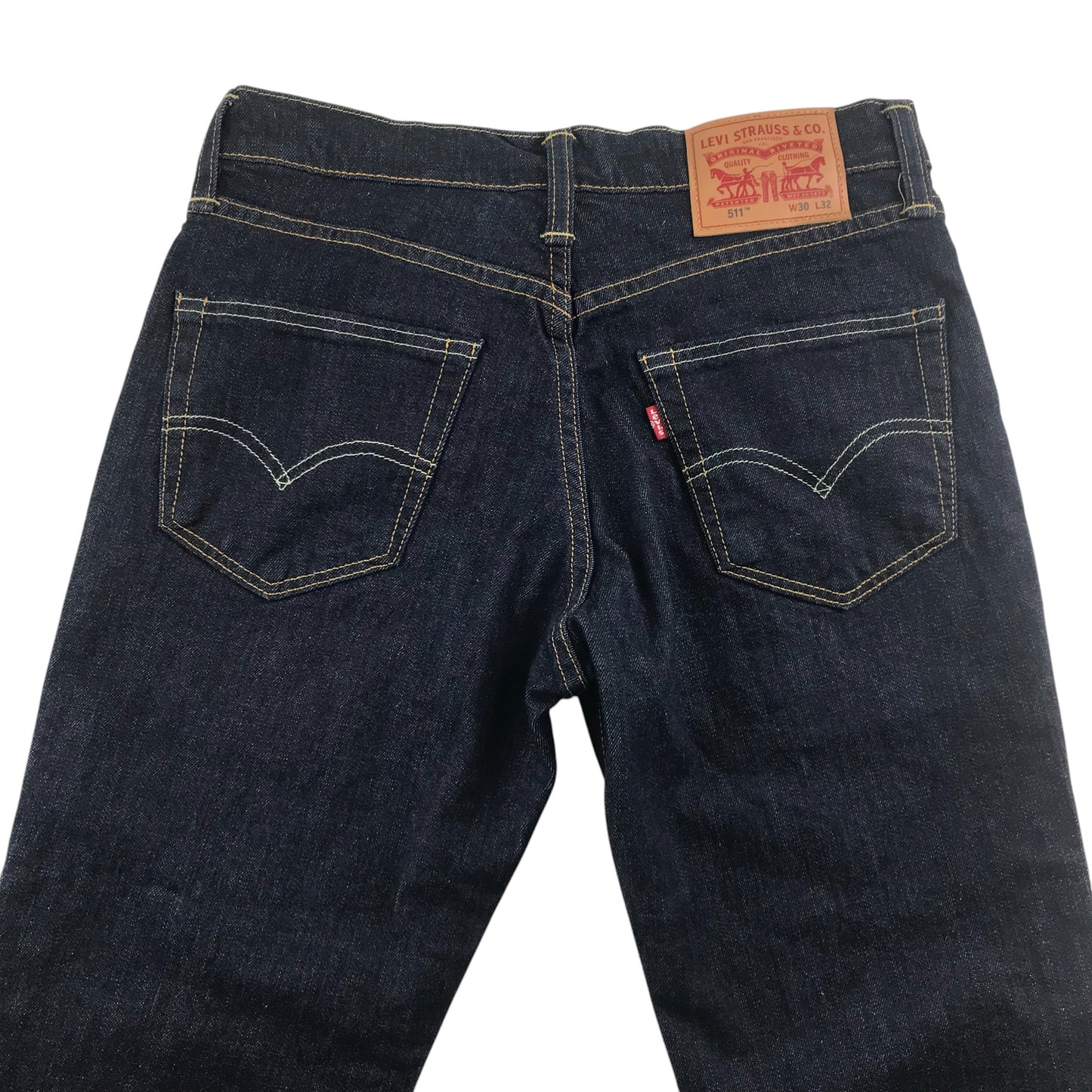 Levi's jeans W30 L32 dark navy blue slim straight legs