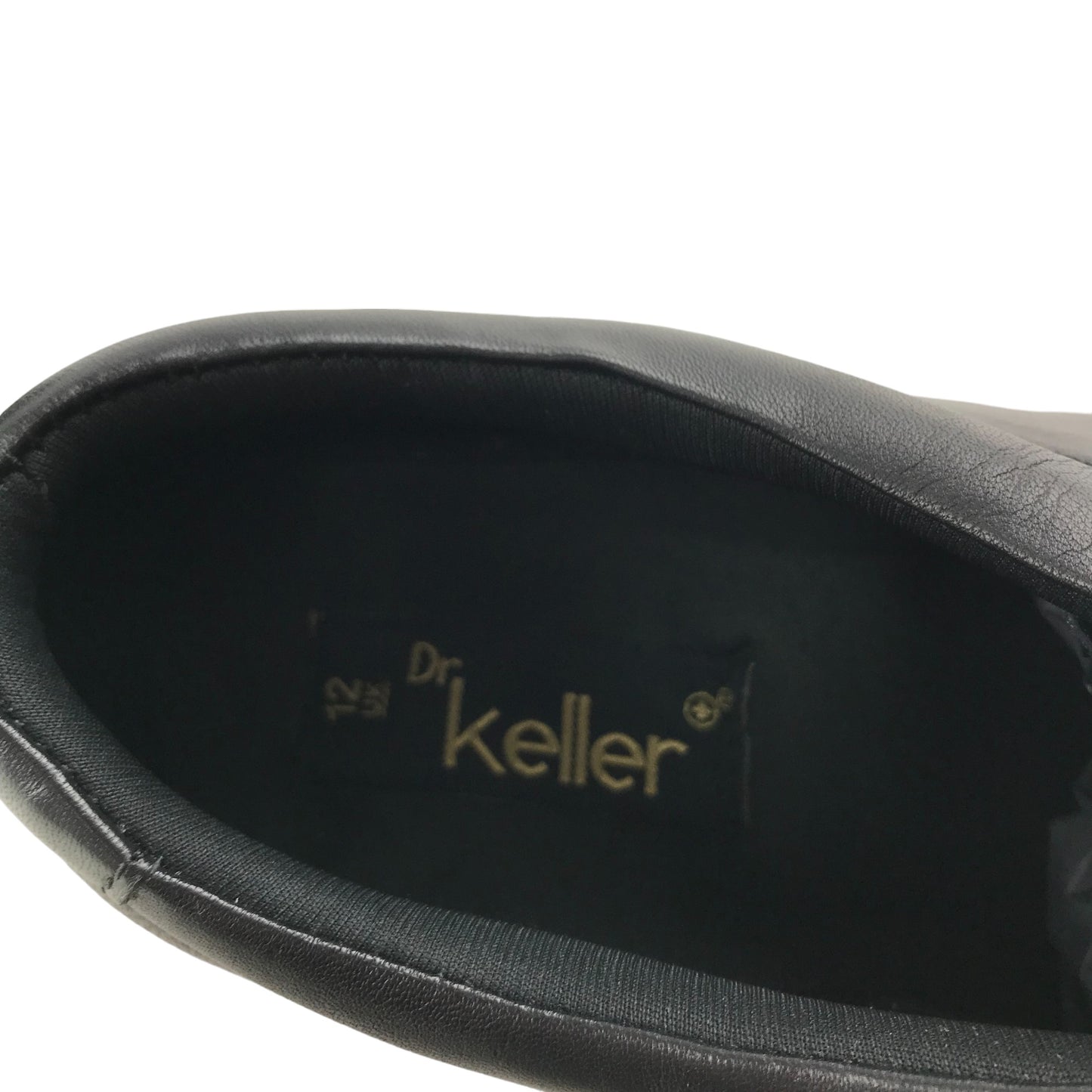 Dr Keller Leather Shoes Shoe Size 12 Black with Laces