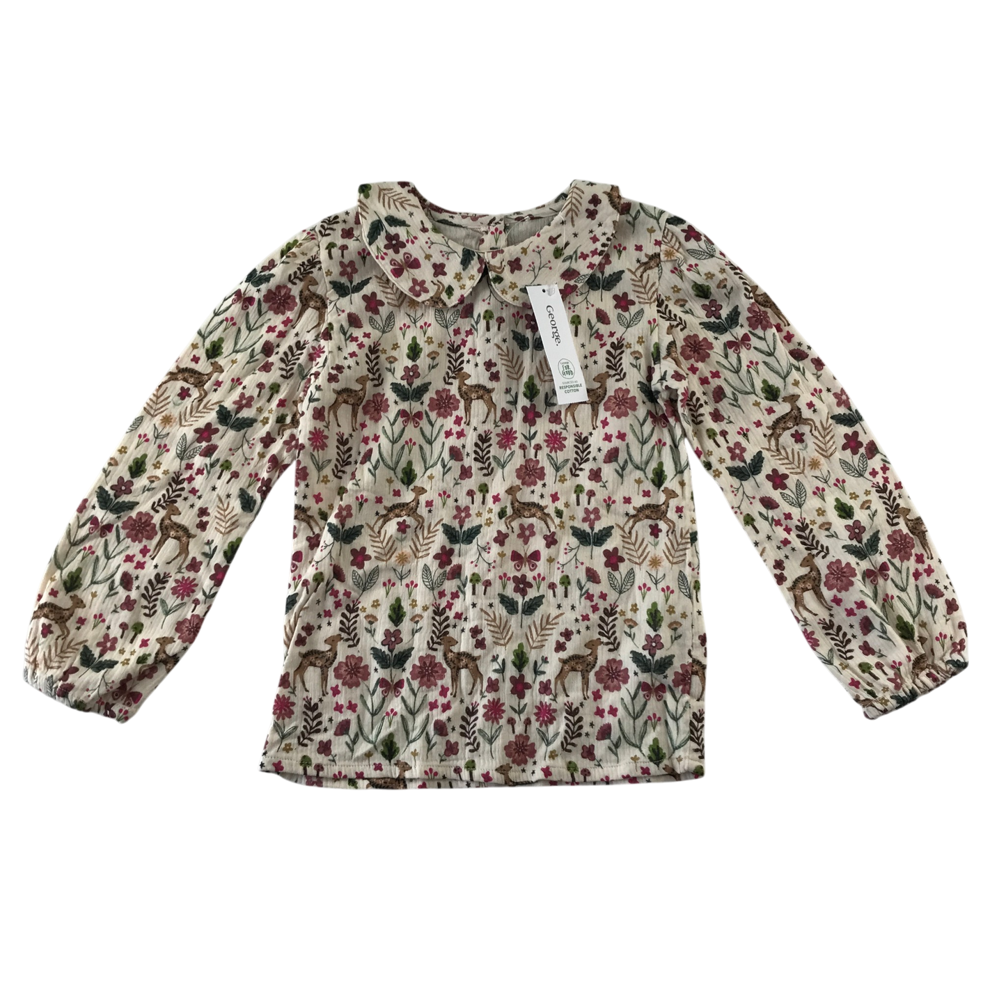 George 5-6 years floral blouse