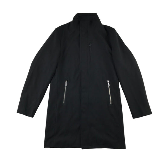 Zara coat size M black smart casual