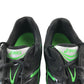 Asics trainers shoe size UK 10.5 black white soles and green detailing