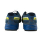 Salomon trainers shoe size UK 4 blue and yellow speed cross pull cord slip on