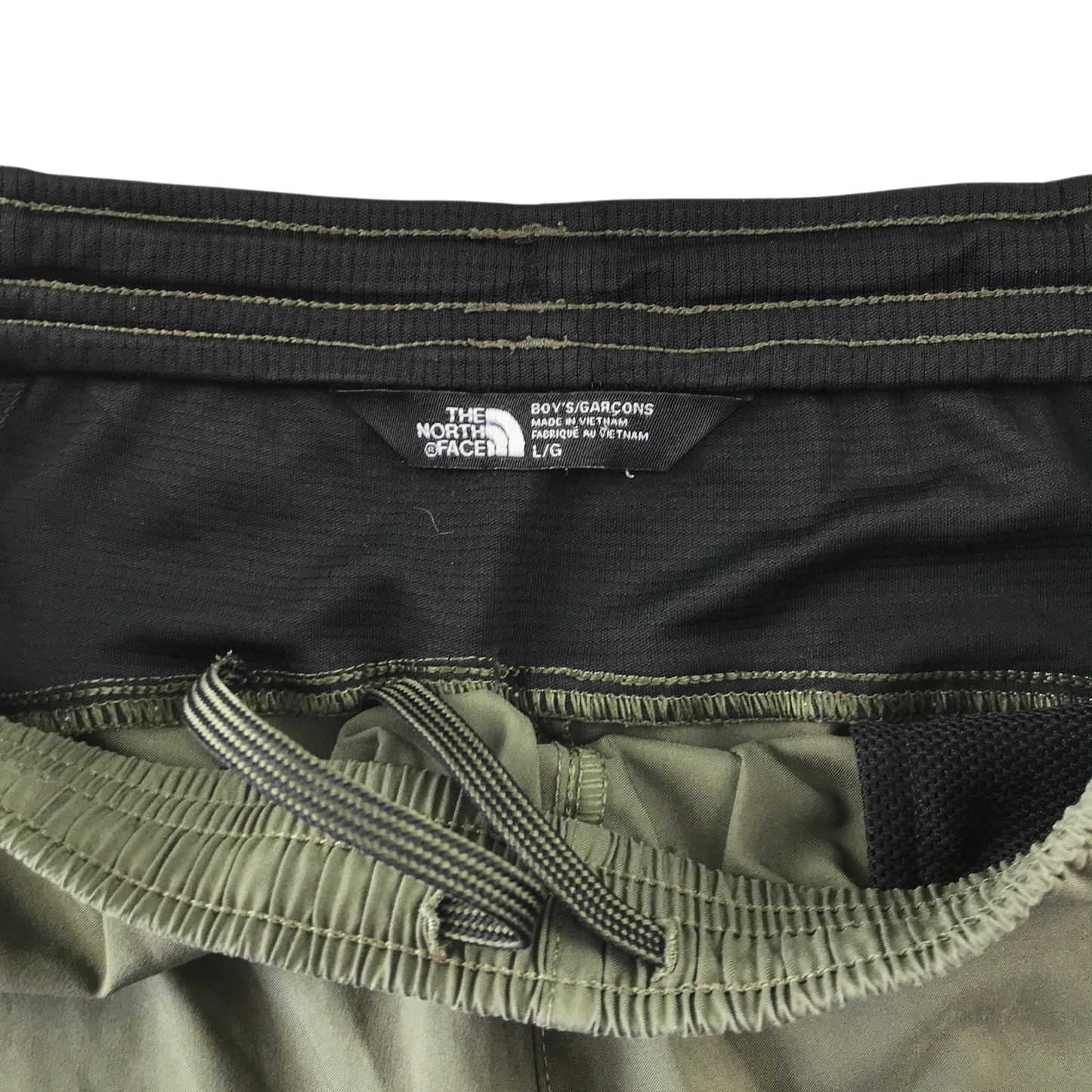 North Face 12-13 years green sports shorts