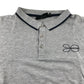 Crosshatch Polo Shirt Men's Large Grey Collared