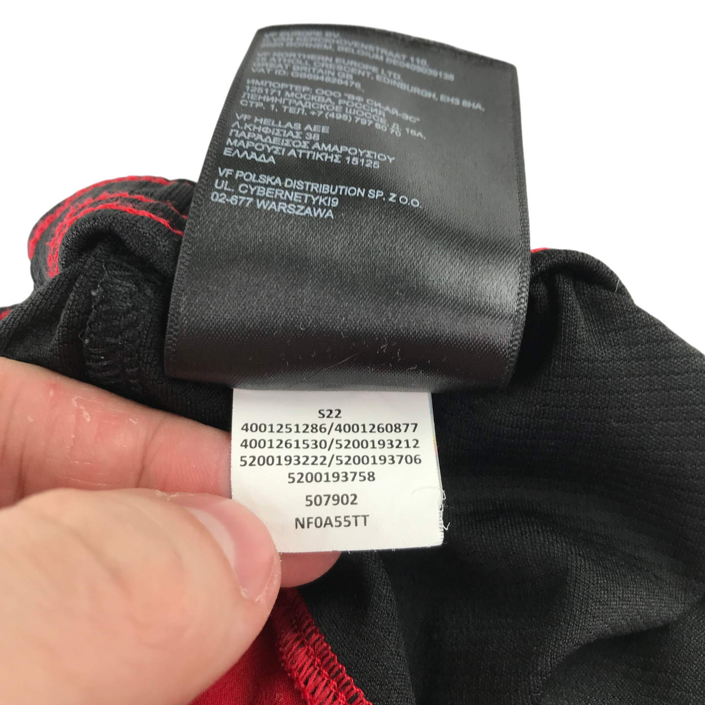 North Face 12-13 years red sports shorts