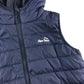 Peter Storm Gilet 11-12 years navy puffer with hood and logo