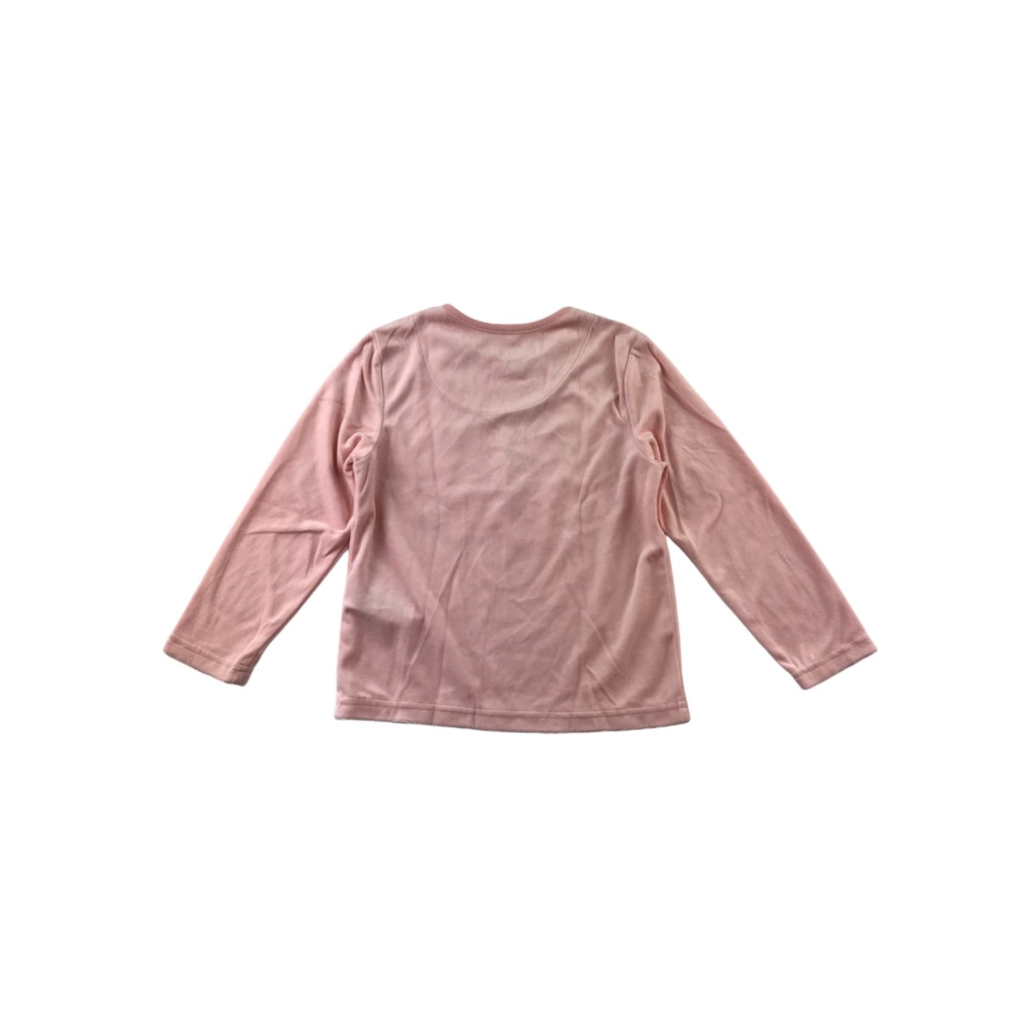 Primark t-shirt 4-5 years light pink fleecy fairies long sleeve