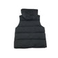Shein Gilet women's M black plain puffer with hood