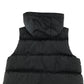 Shein Gilet women's M black plain puffer with hood