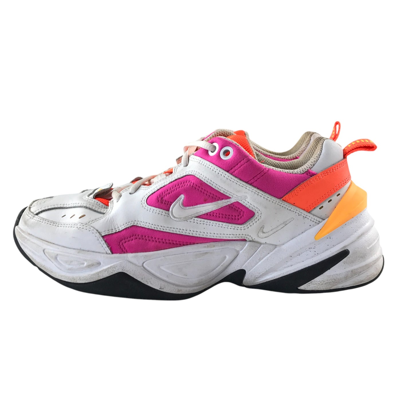 Nike trainers shoe size UK 6 white pink and orange colourway