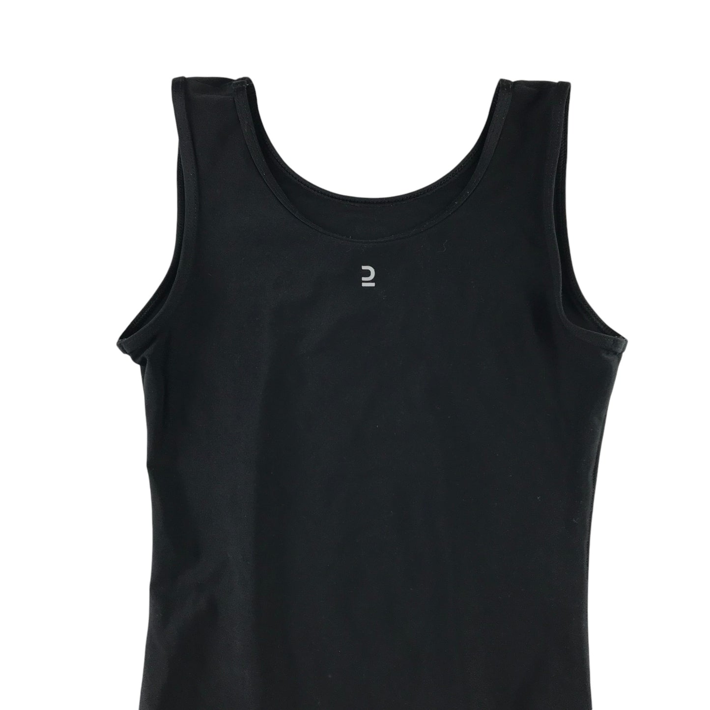 Leotard 12-13 years black sleeveless with sparkly neckline details