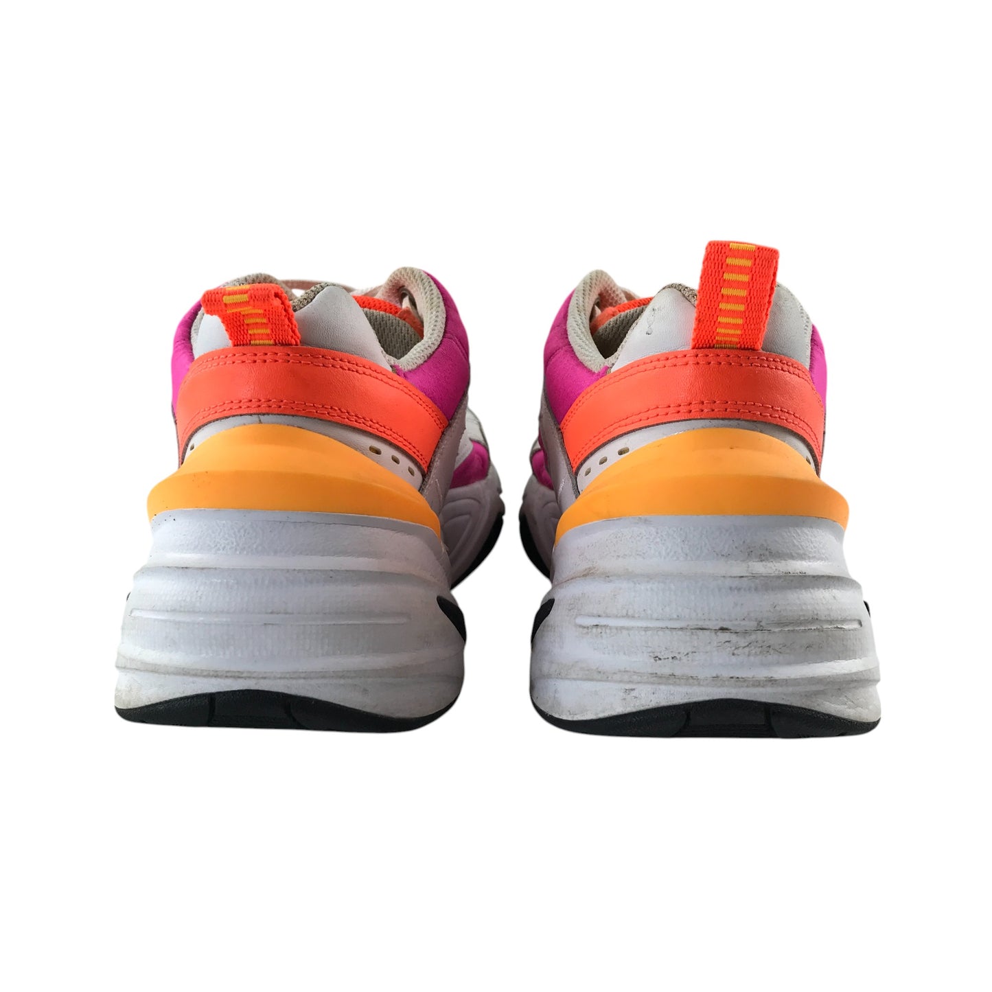 Nike trainers shoe size UK 6 white pink and orange colourway