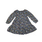 John Lewis dress 4-5 years navy and yellow floral long sleeve