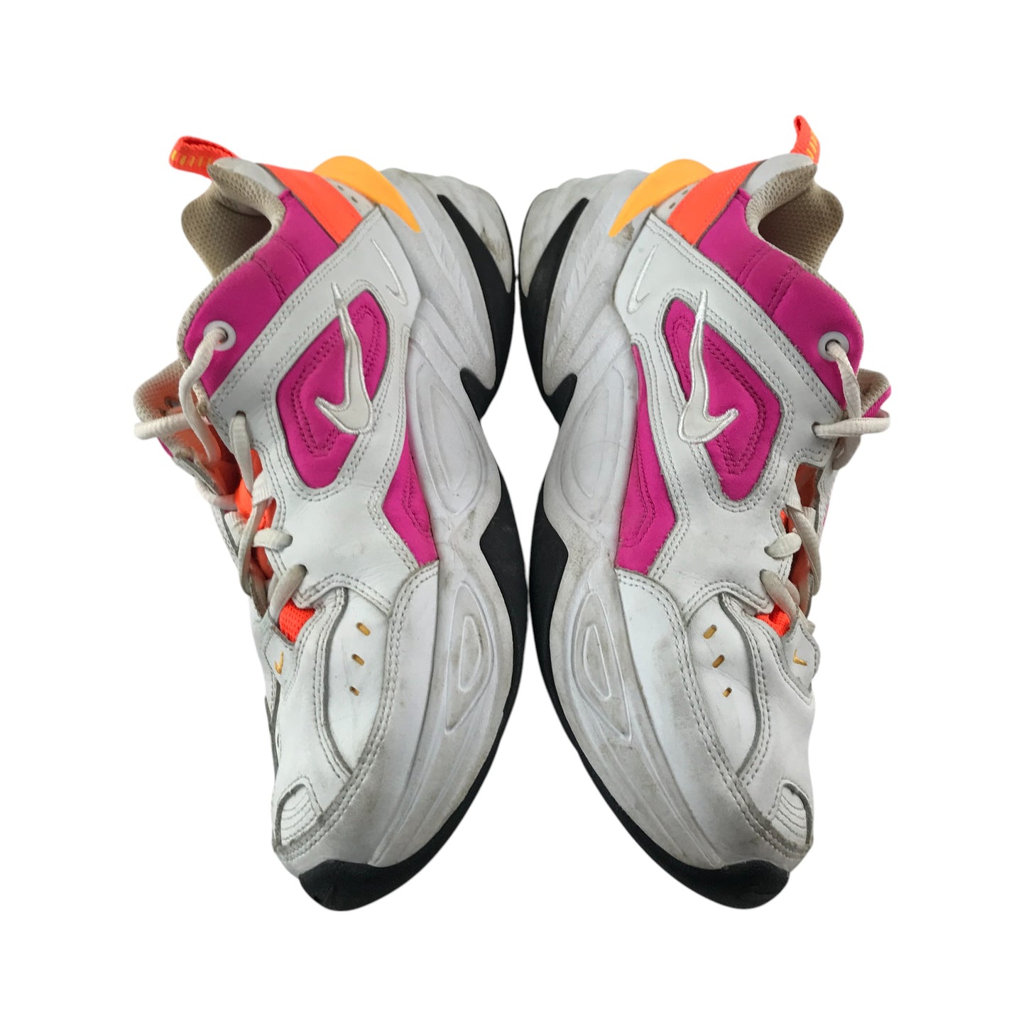 Nike trainers shoe size UK 6 white pink and orange colourway