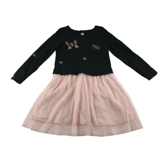 Tu dress 7-8 years back and pink embroidered butterflies