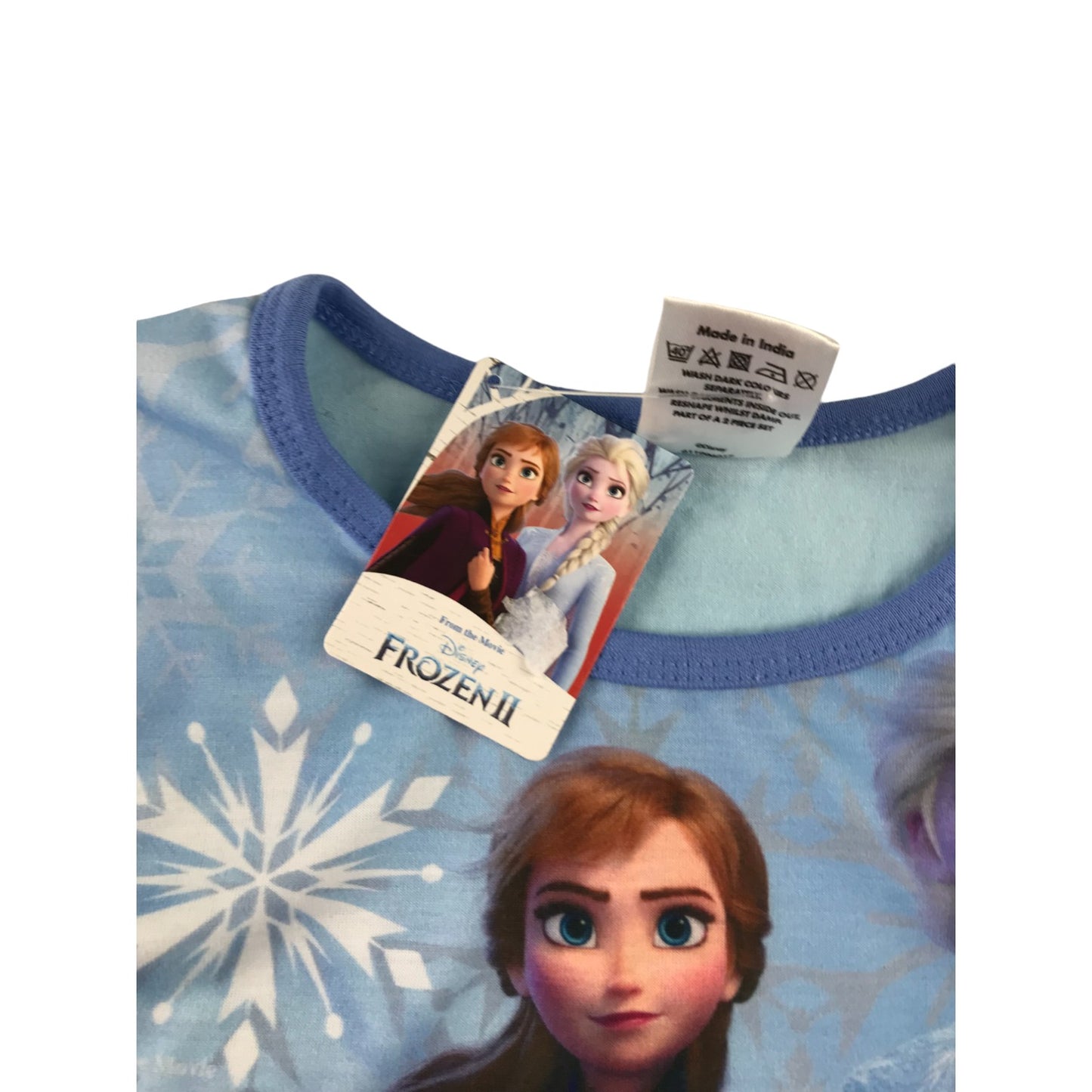 Disney Frozen t-shirt 7-8 years light blue long sleeve print top