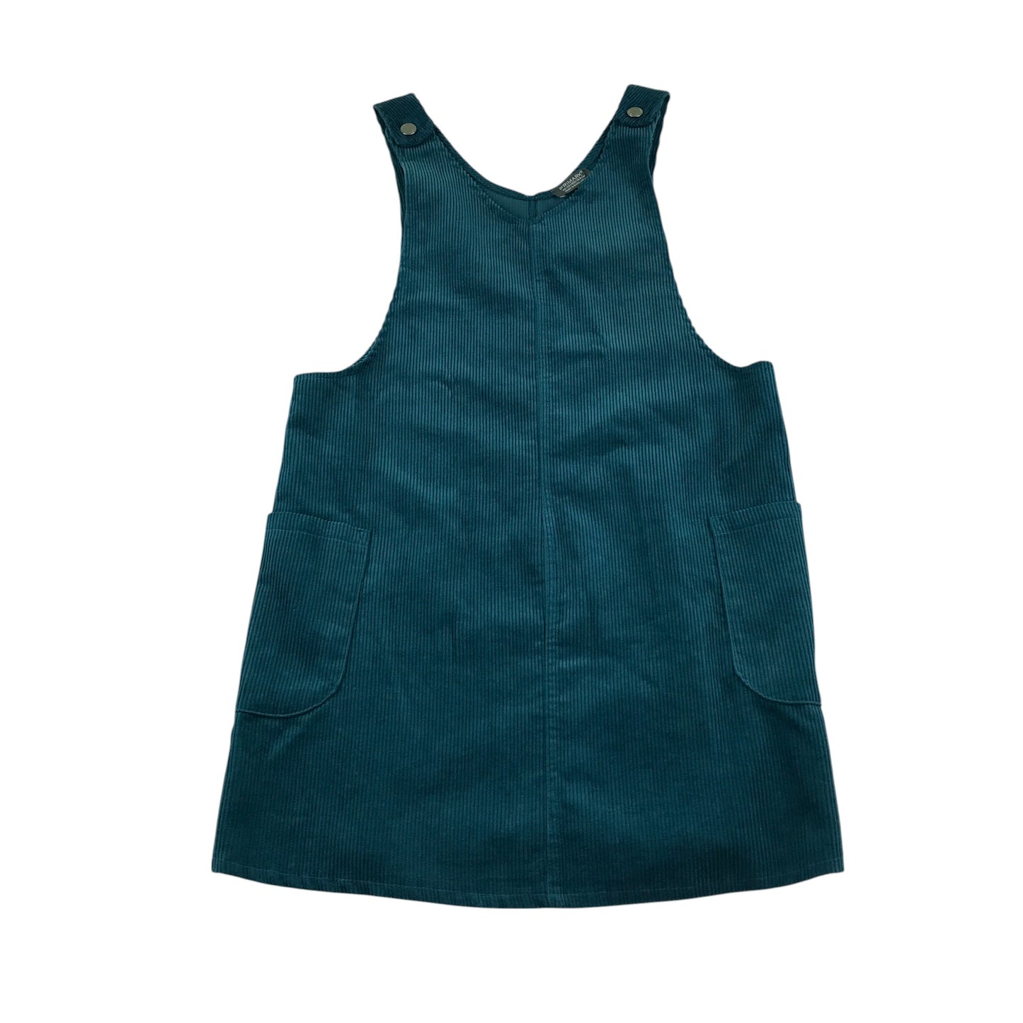 Primark dress 13-14 years teal turquoise corduroy pinafore style