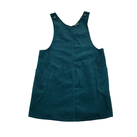 Primark dress 13-14 years teal turquoise corduroy pinafore style