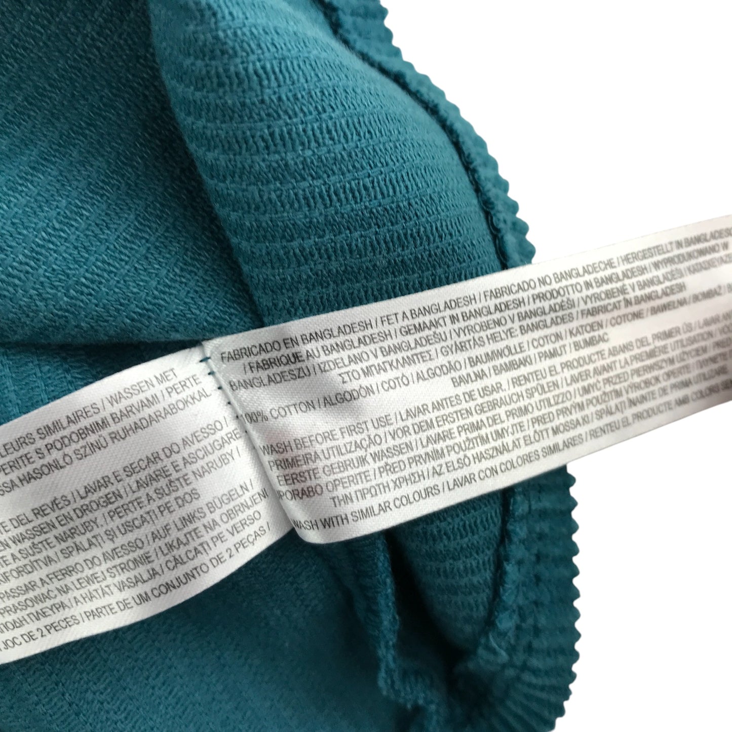 Primark dress 13-14 years teal turquoise corduroy pinafore style