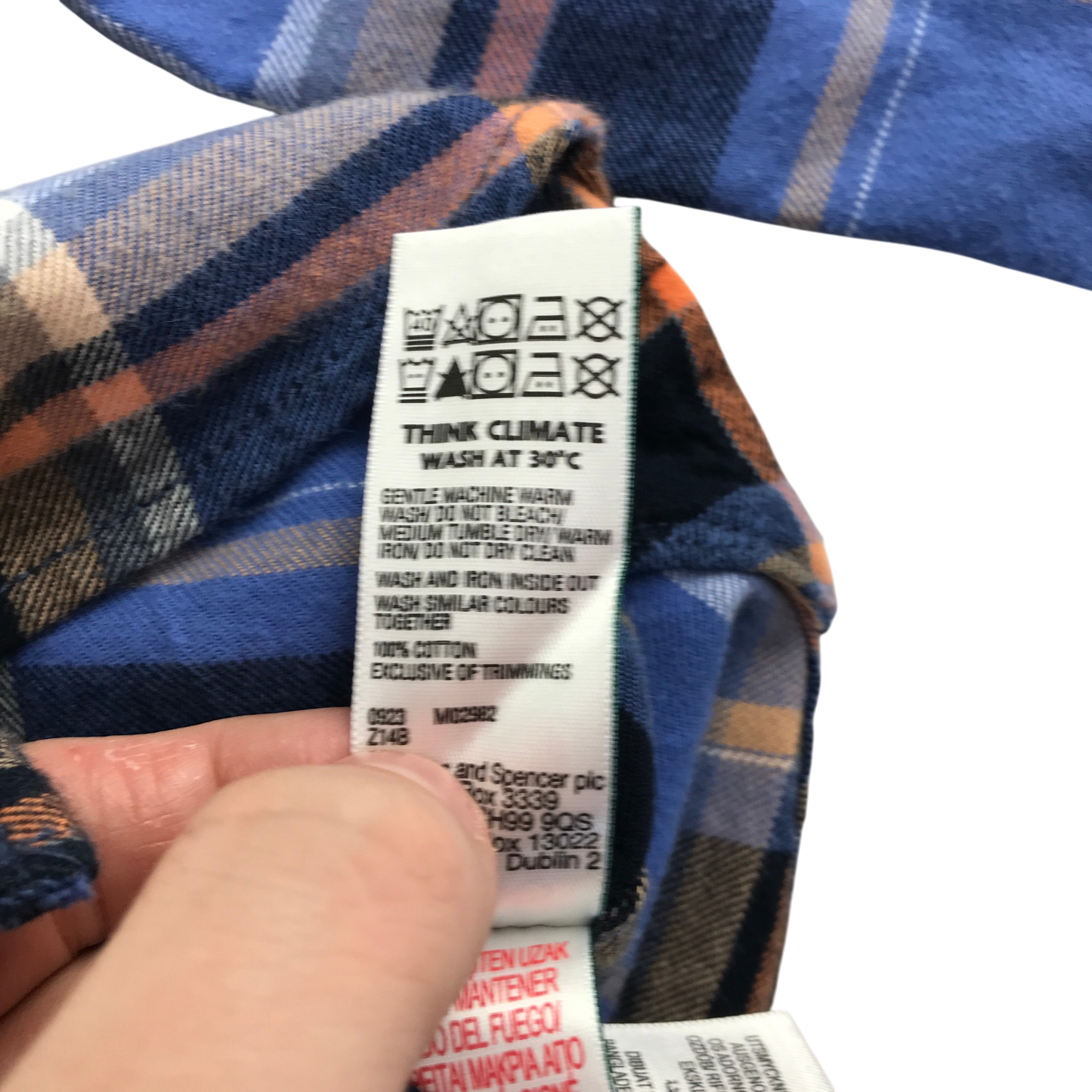 M&S 6-7 years blue shirt