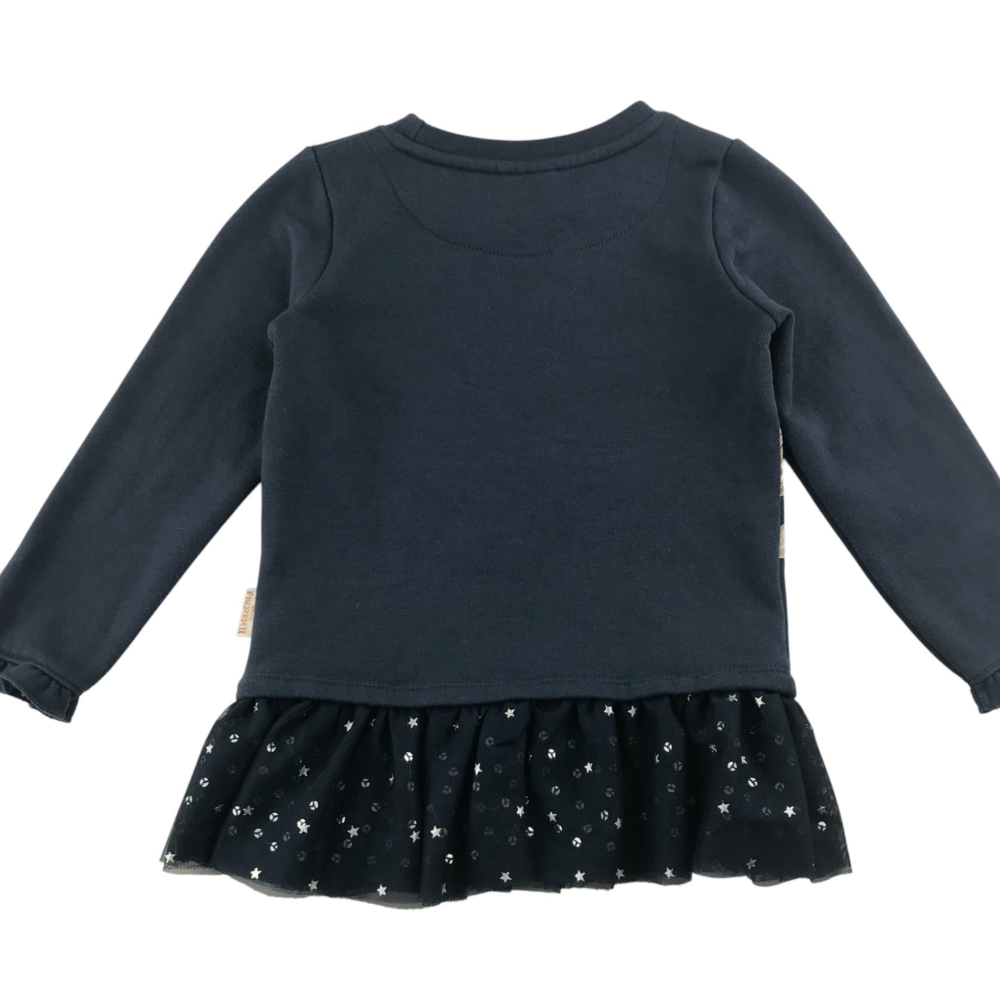 Tu sweater 4-5 years navy blue Disney Frozen with mesh hem