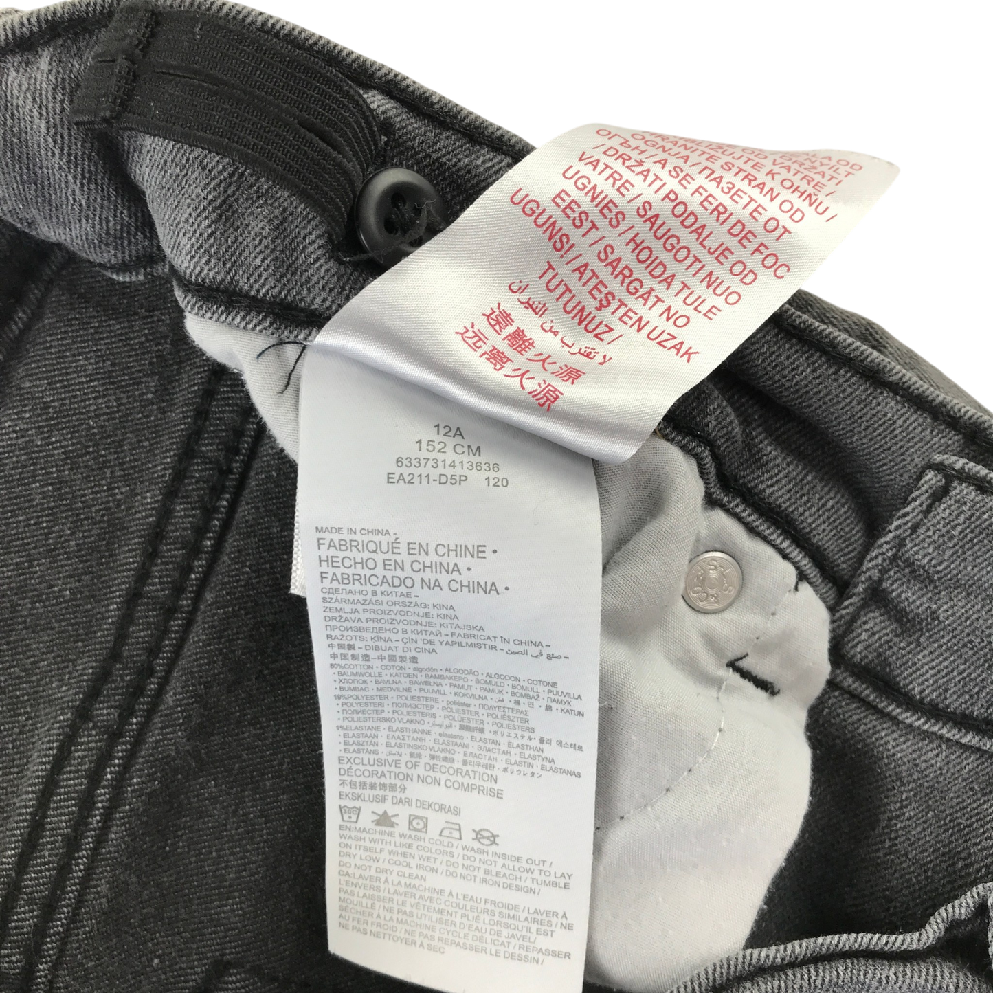 Levi's 12 years grey jeans