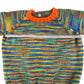 Handknitted jumper 5-6 years multicolour pattern