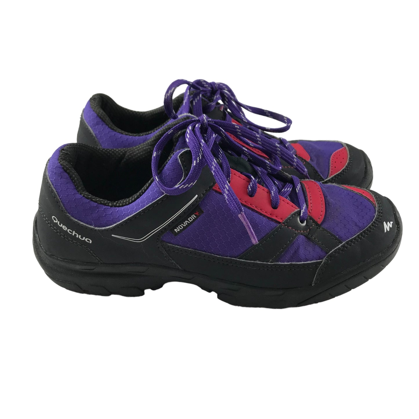 Decathlon Walking Shoes Shoe Size 4 Purple and Pink Novadry with Laces