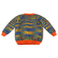 Handknitted jumper 5-6 years multicolour pattern