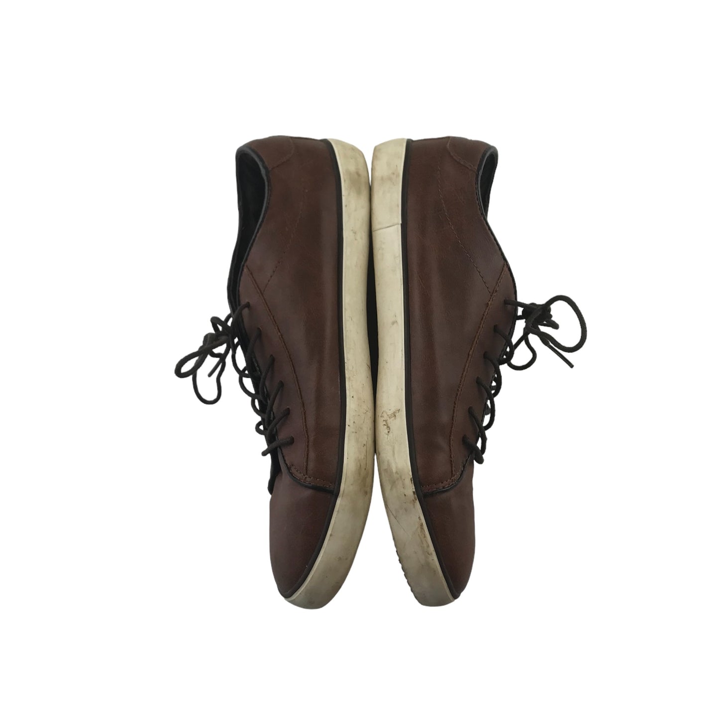 Next Trainer Shoe Size 5 Brown With White Outsole