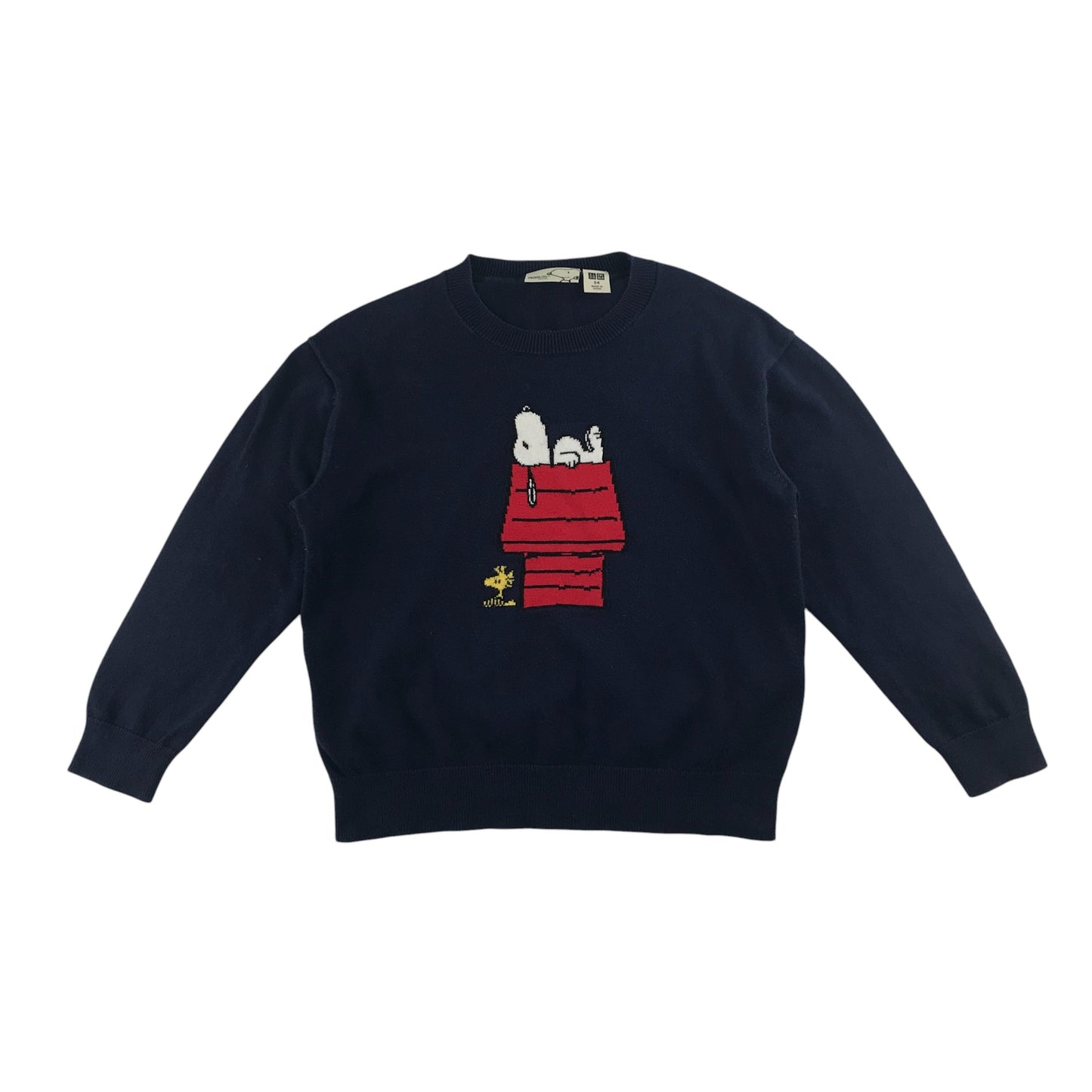 Uniqlo jumper 5-6 years navy Peanuts Snoopy cotton