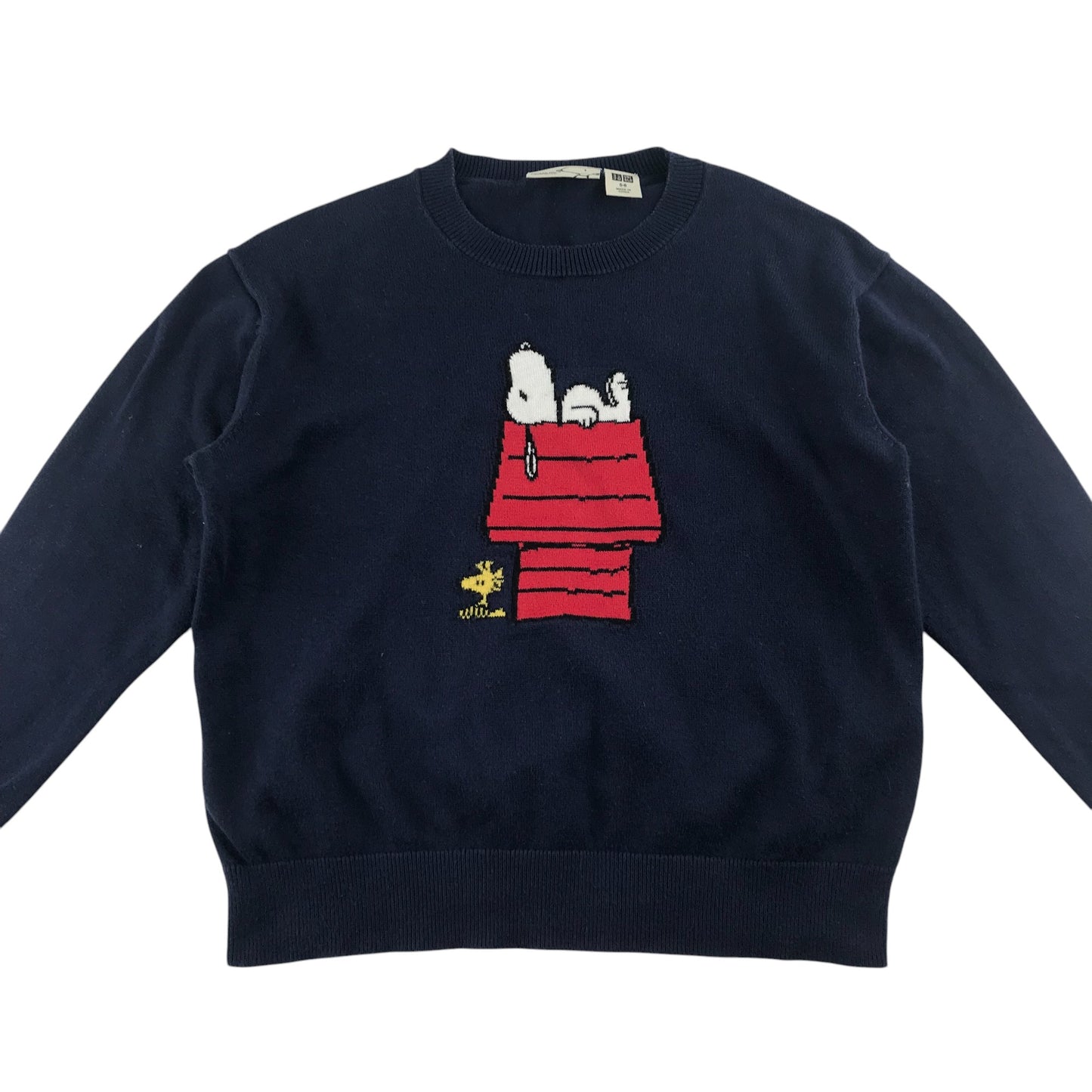 Uniqlo jumper 5-6 years navy Peanuts Snoopy cotton