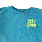 Dunnes Stores sweater 5-6 years light blue paint splash design print